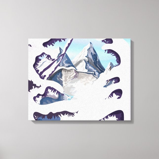 French Alps Canvas Print (Front)