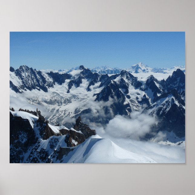 French Alps Chamonix Mont Blanc Poster (Front)