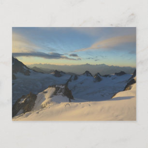 French Alps Chamonix sunrise Postcard