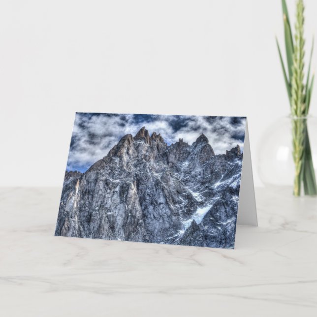 French Alps Chamonix Vista Card (Front)