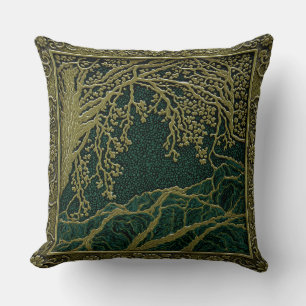 French Alps Gold Lemon Malachite Cushion