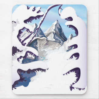 French Alps Mouse Mat
