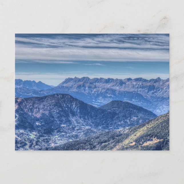  French Alps Panorama  Postcard (Front)