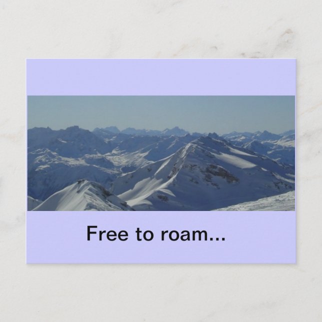 French Alps postcard (Front)