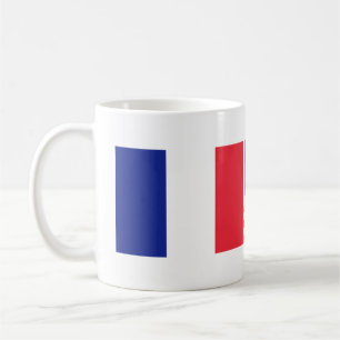 French American flag friendship coffee mug