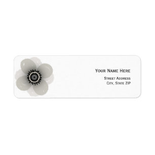 French Anemone Address Label