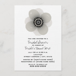French Anemone Bridal Shower Invitation