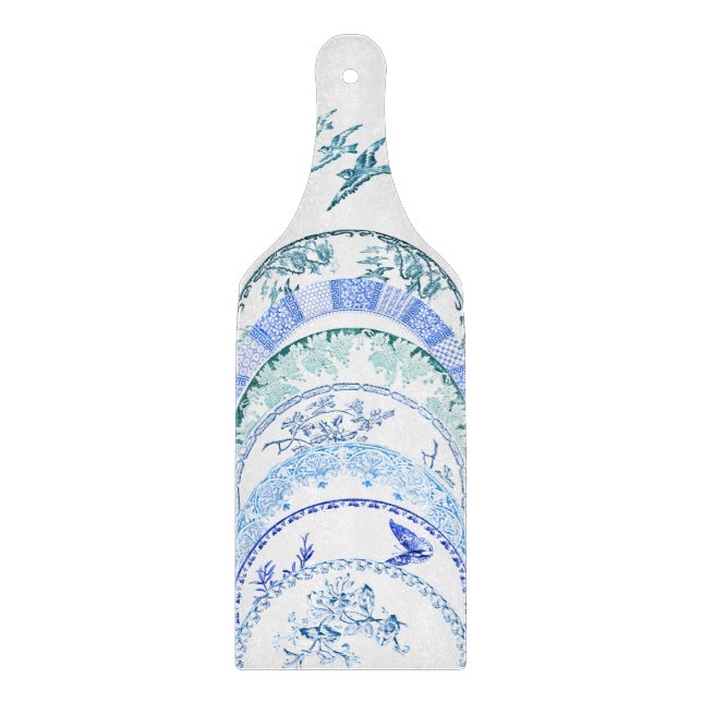 French Antique Plate | BLUE BIRD Decorative Board (Front)