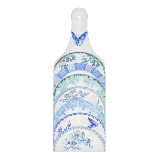 French Antique Plate | BLUE BUTTERFLY Board