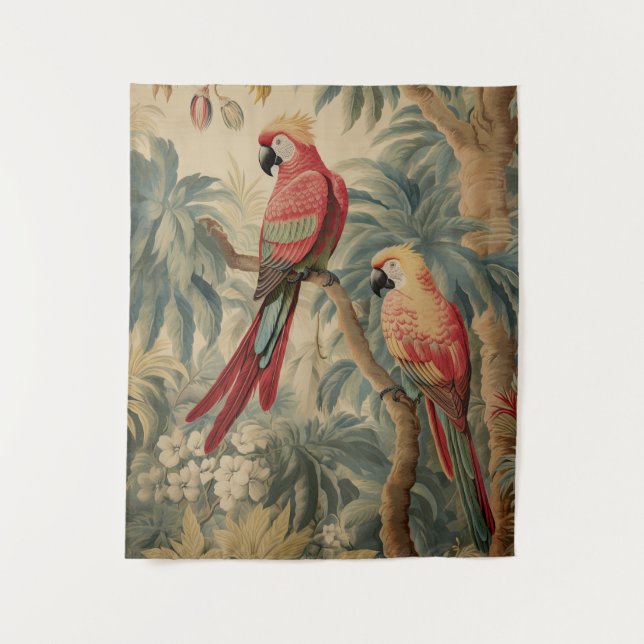 French Antique Style Aubusson Vintage  Tapestry (Front)