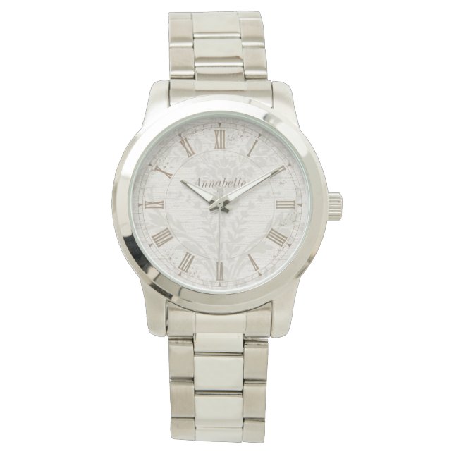 French Antique Style Chic Personalised Watch (Front)