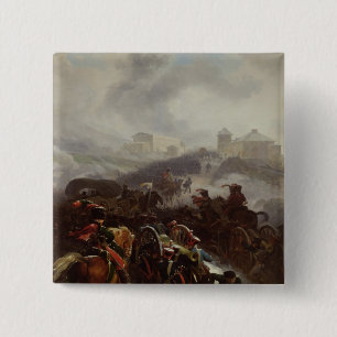 French Army Crossing the Sierra de Guadarrama 15 Cm Square Badge