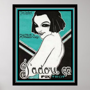 French Art Deco Fox Trot Print 16 x 20