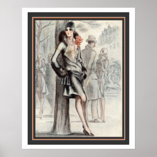 French Art Deco Print 16 x 20