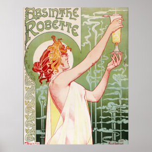 French art nouveau poster "absinthe Robette"