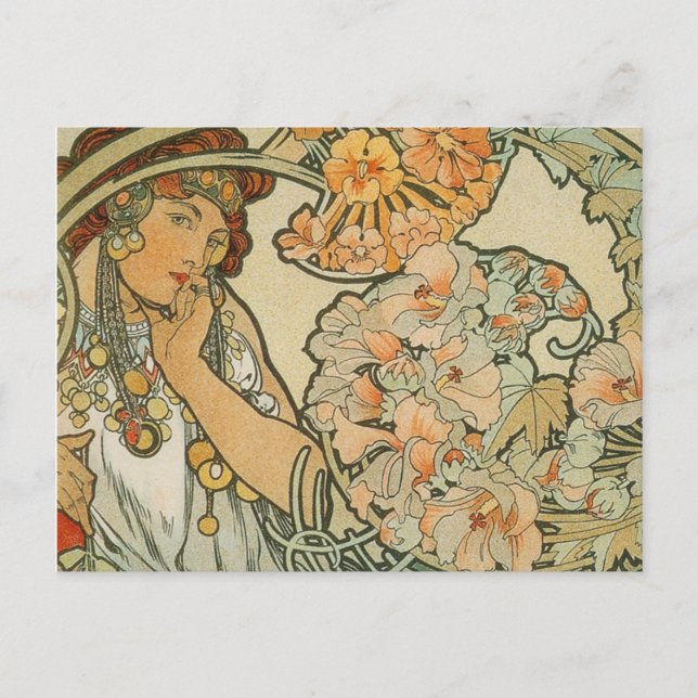 French Art Nuveau Post Card (Front)