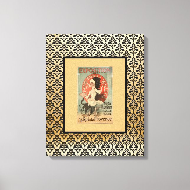 French Artist Willette Exposition Canvas Print (Front)