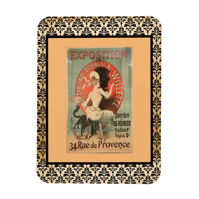 French Artist Willette Exposition Magnet (Vertical)