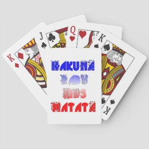 French Baby Kids Hakuna Matata.png Playing Cards