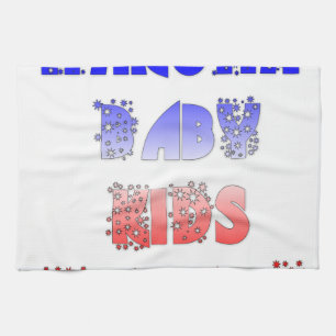 French Baby Kids Hakuna Matata.png Tea Towel