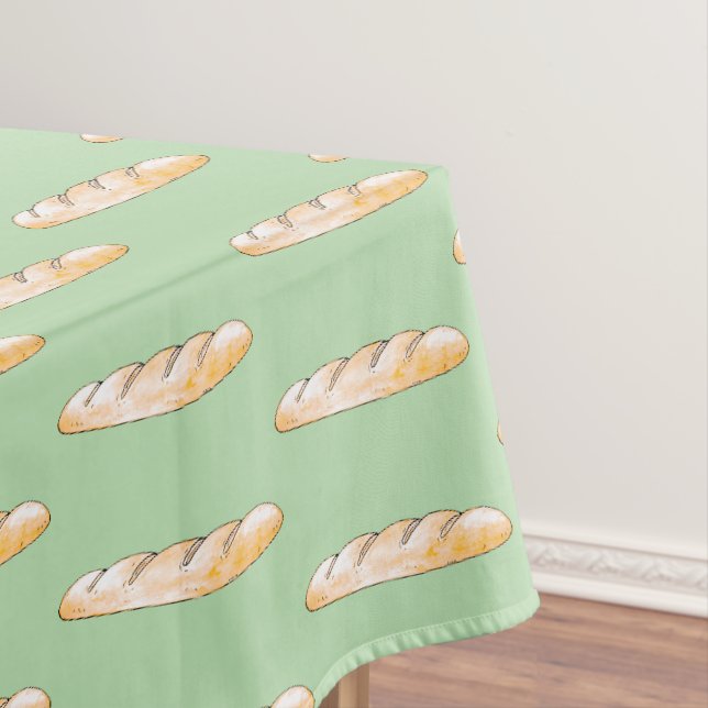 French baguette bread tablecloth (In Situ)