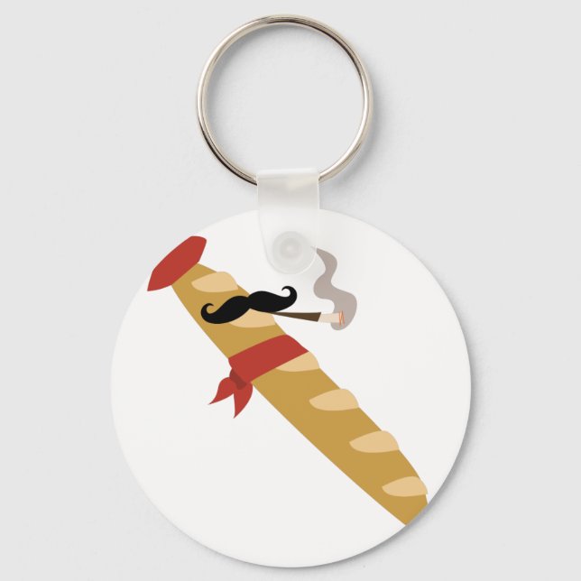 French Baguette Key Ring (Front)