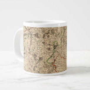 French battlefields and roads large coffee mug