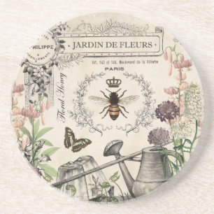 FRENCH BEE GARDEN COASTER