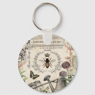 FRENCH BEE GARDEN KEY RING