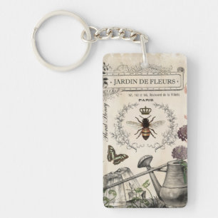 FRENCH BEE GARDEN KEY RING