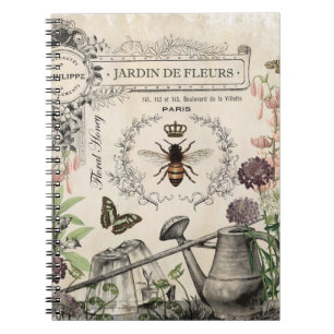 FRENCH BEE GARDEN NOTEBOOK