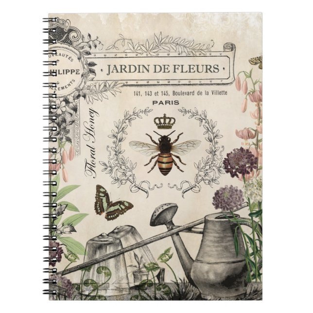 FRENCH BEE GARDEN NOTEBOOK (Front)