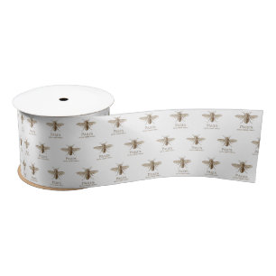 French Bee Paris Vintage Ribbon Satin Ribbon