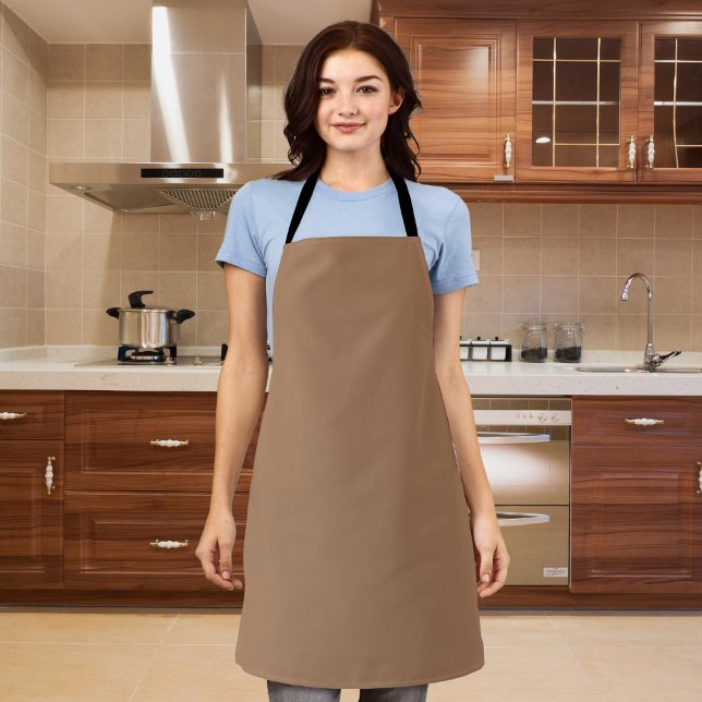 French Beige Solid Colour Apron (Creator Uploaded)
