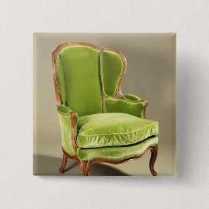 French bergere chair, c.1725 15 cm square badge