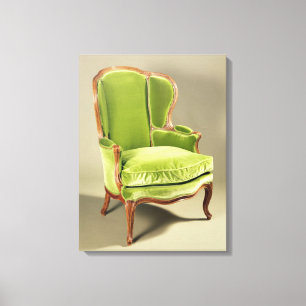 French bergere chair, c.1725 canvas print