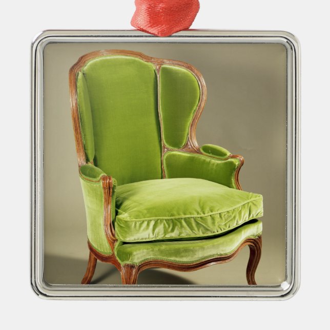 French bergere chair, c.1725 metal tree decoration (Front)