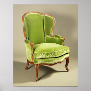 French bergere chair, c.1725 poster