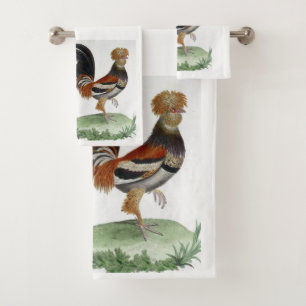French Bird Bathroom Towel Sets