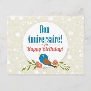 French Birthday card