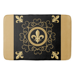 French Black Bath Mat