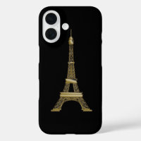 French Black & Gold Eiffel Tower