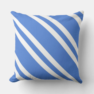 French Blue and White Stripes Cushion