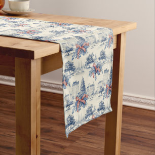 French Blue Chic: Timeless Cottage Charm Long Table Runner