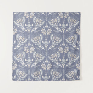French blue damask, shabby chic. tapestry