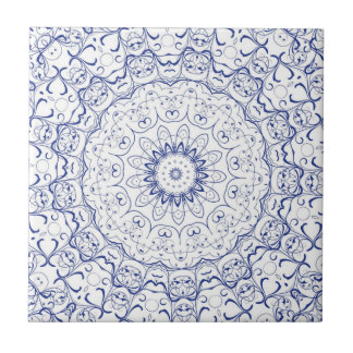 French Blue Lace Tile