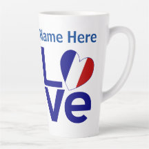 French Blue LOVE Gearr Flag Personalised