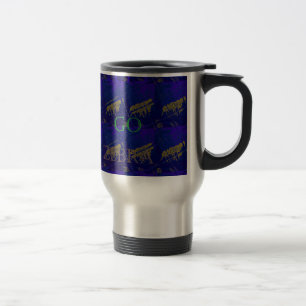 French Blue  Safari  Lets Go Zebra  Hakuna Matata Travel Mug