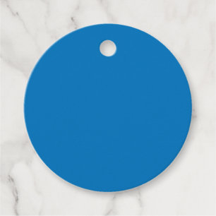 French Blue Solid Colour Favour Tags