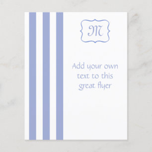 French Blue Stripes Flyer